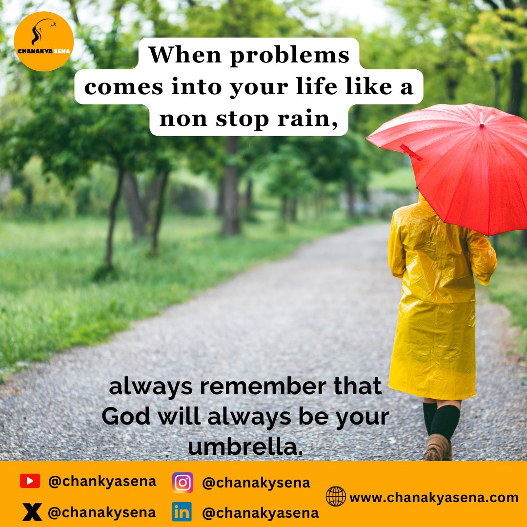 When problems comes into your life like a non stop rain..... #chanakyasena #FICCIAGM #GundaraajInGhaziabad #MahindraKabiraFestival #TelanganaCM #YSreenivasarajuJSP #IndianArmy #KiaraAdvani #Yash19TitleTomorrow #நக்கிட்டுபோன_4000கோடி #GeminiAI #Paytm