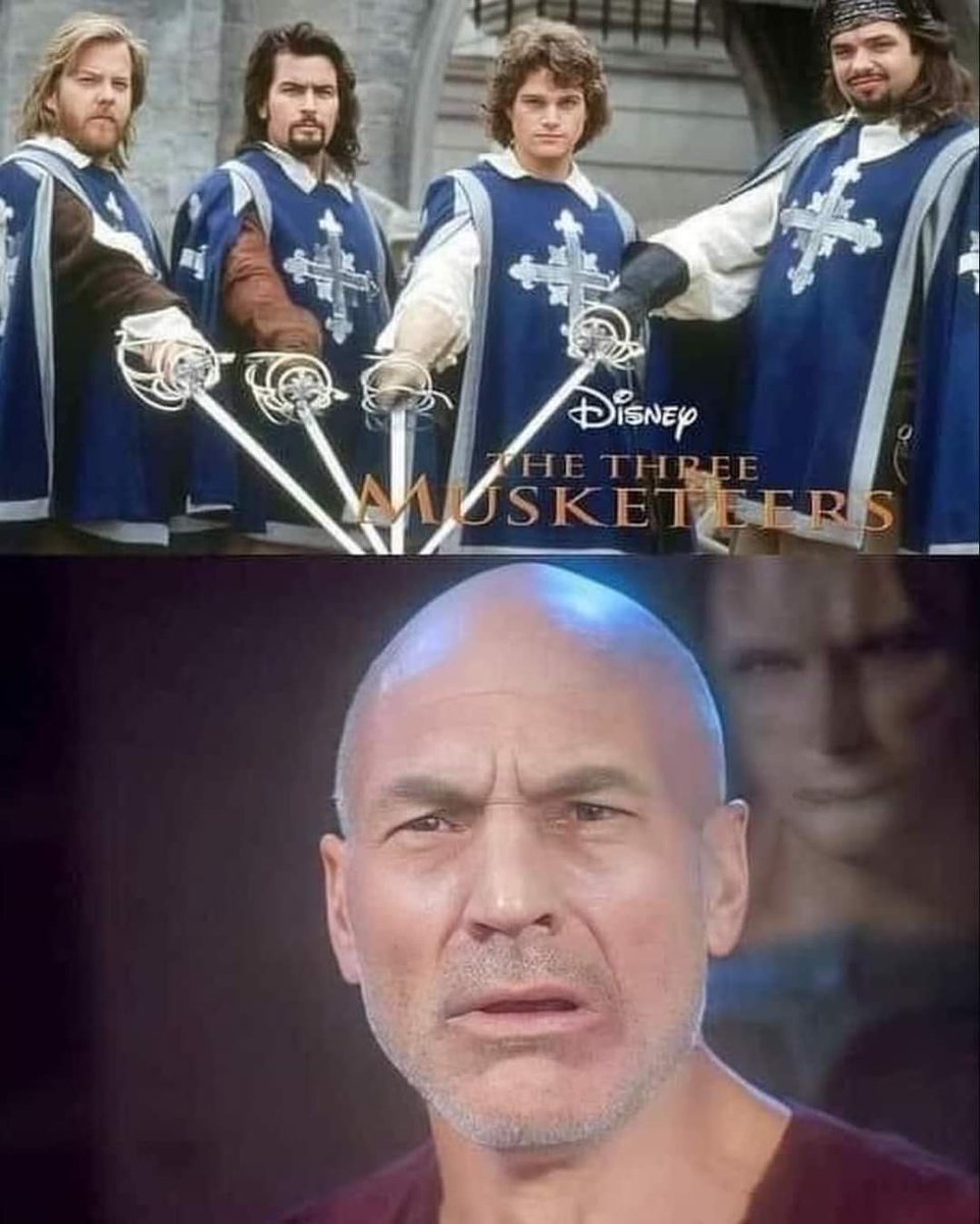 UncreditedXPod's tweet photo. But....there's four of them!
#ThursdayThighslapper
#podcast #podnation #indiepodcast #thethreemusketeers #patrickstewart https://t.co/hg3HrtGpJ5
