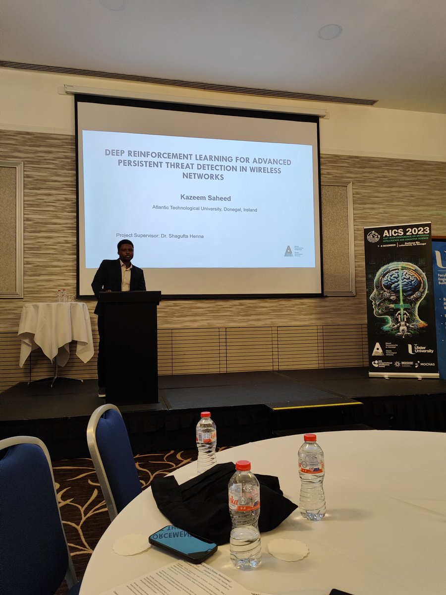Saheed Kazeem from Atlantic Technological University wrapping up the Robotics and Security session