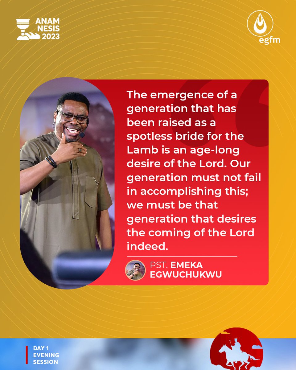 EGFMfountain's tweet photo. Below are some excerpts from the ministration of God's Word by Pastor Emeka Egwuchukwu at #ANAMNESIS2023 Day 1 Evening Session.
#PstEmekaEgwuchukwu #ANAMNESIS2023 #EGFM https://t.co/OtwbGIq7m0