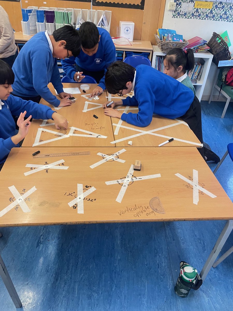 CJ_Year6's tweet photo. Year Six have been investigating angles and the relationship between angles in different shapes. 📐 https://t.co/YEiMhoaTZQ