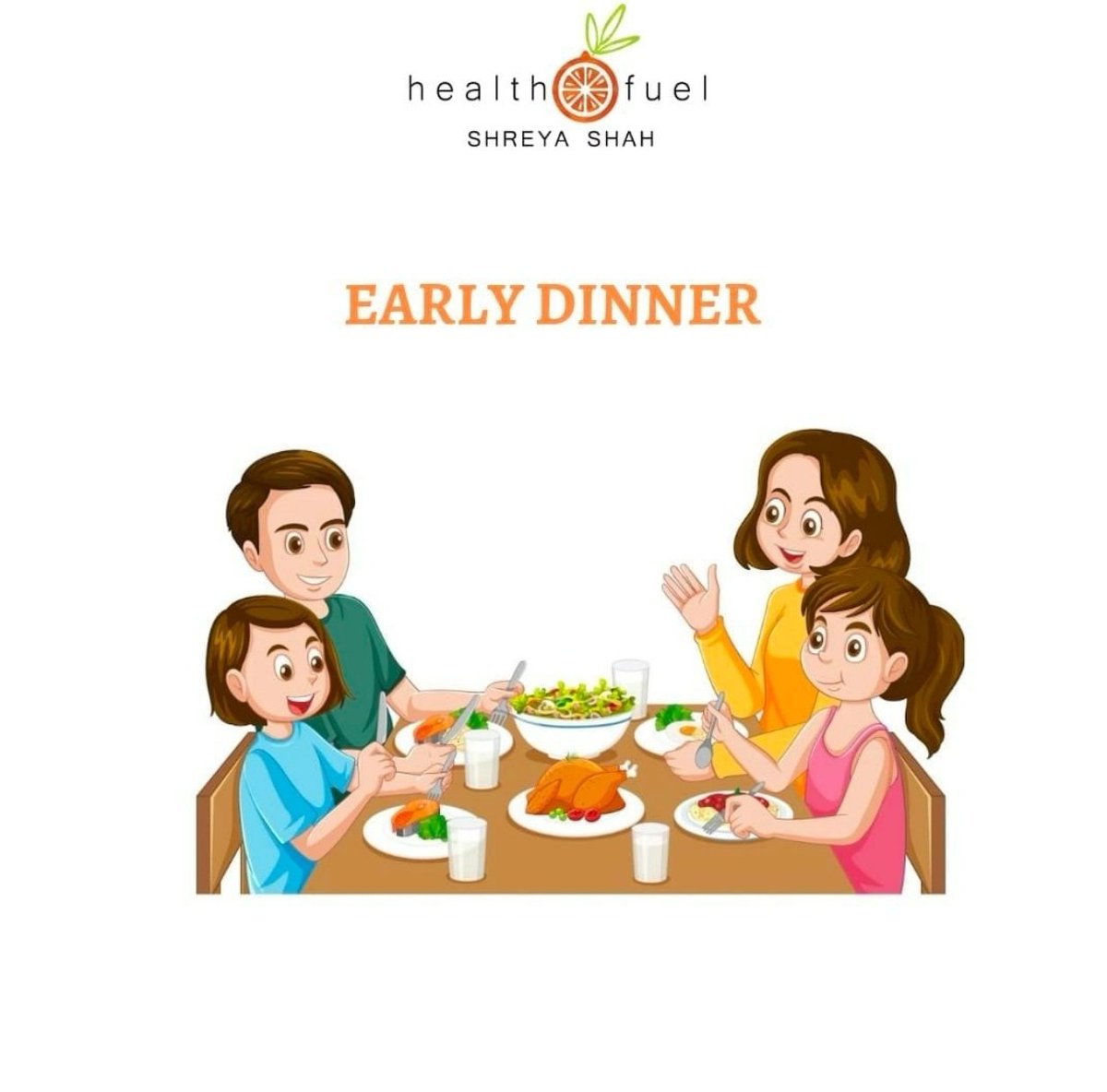 Early dinner!! Late-night meals are a burden for body to digest&assimilate nutrients. Having an early dinner can help in a lot of ways – boost metabolism, improve digestion,lower blood pressure,control blood sugar levels, beter sleep. Here’s a 🧵on benefits of early dinner👇