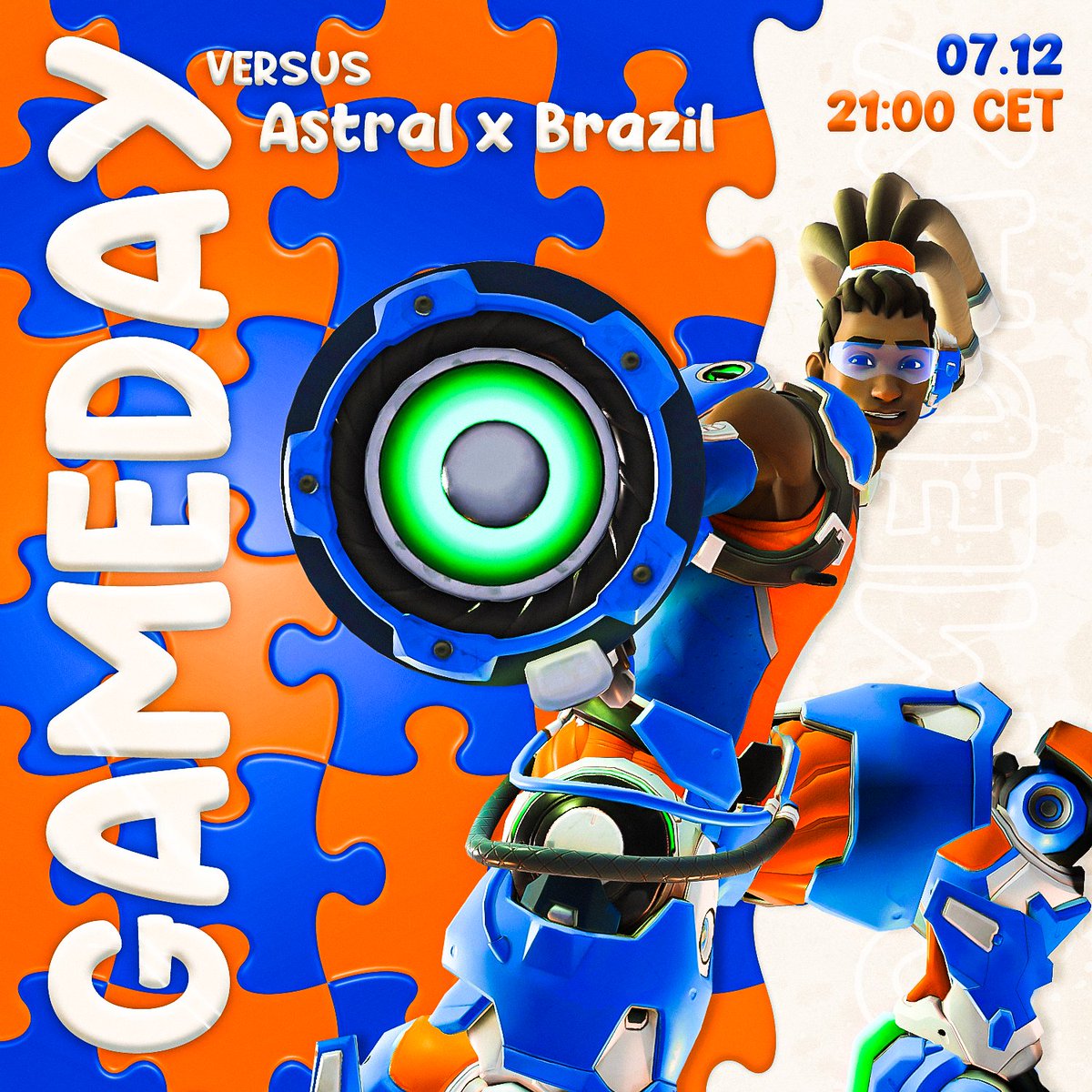📣 GAMEDAY for Puzzle Squad

🇬🇧 See you at 9pm against Astral x Brazil!
🇫🇷 Rdv à 21H pour le match contre Astral x Brazil !

ttv/zaroide🧩

🖌️ <a href="/Bliizou_/">Bliizou</a>