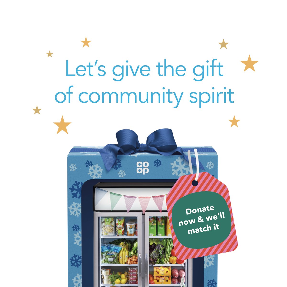 This Christmas, <a href="/coopuk/">Co-op</a> are doing things a little differently 🎁🎄
Donate to the Co-op Local Community Fund and they will match your donation, to help support causes across the UK to get the things they really need. 
Find out more at coop.co.uk/givethegift