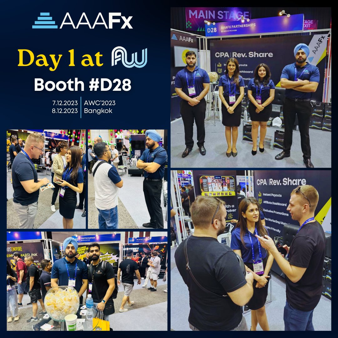 AAAFxOfficial's tweet image. Signing off from an extraordinary #Day1 at @AWConferences
Thank you to everyone who connected with us today.
We are ready to take on Day 2!🤝🔥

#AAAFx #AWC2023 #BangkokConference #Bangkok