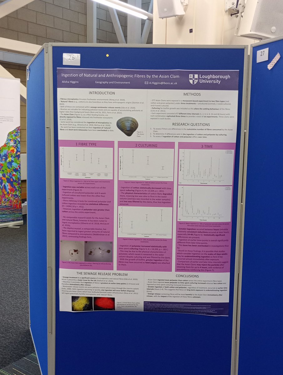 I'm at #LboroResConf23 today presenting my @lborogeog MSc research! Come see me at number 26 :)