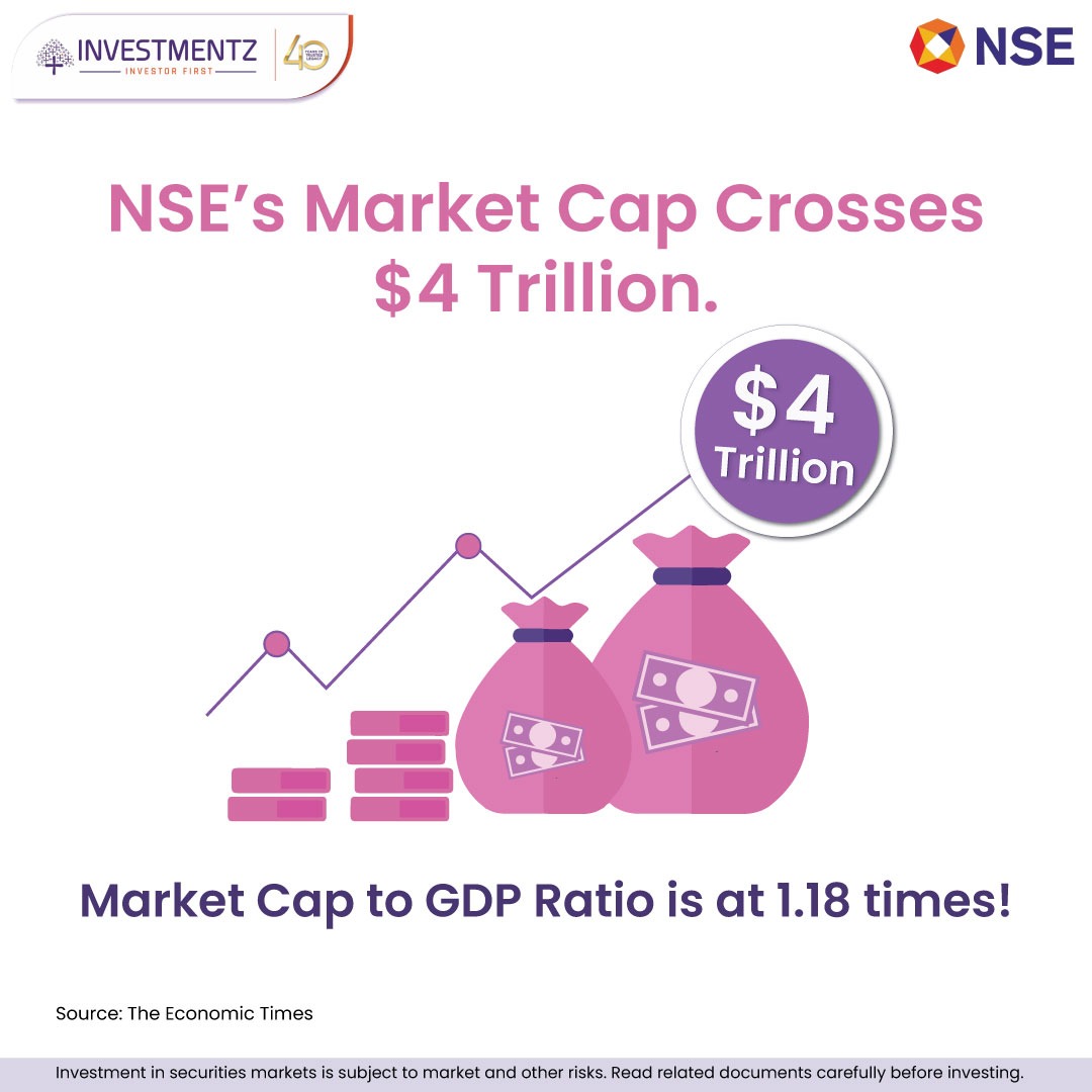 Get_Investmentz's tweet photo. $4 trillion m-cap! NSE-listed companies' market cap increased 17.5% CAGR
#NSE #stockmarket #marketcapitalization #follow #asitcmehta #investmentz #investing #finance101 https://t.co/T3tRClkqAo