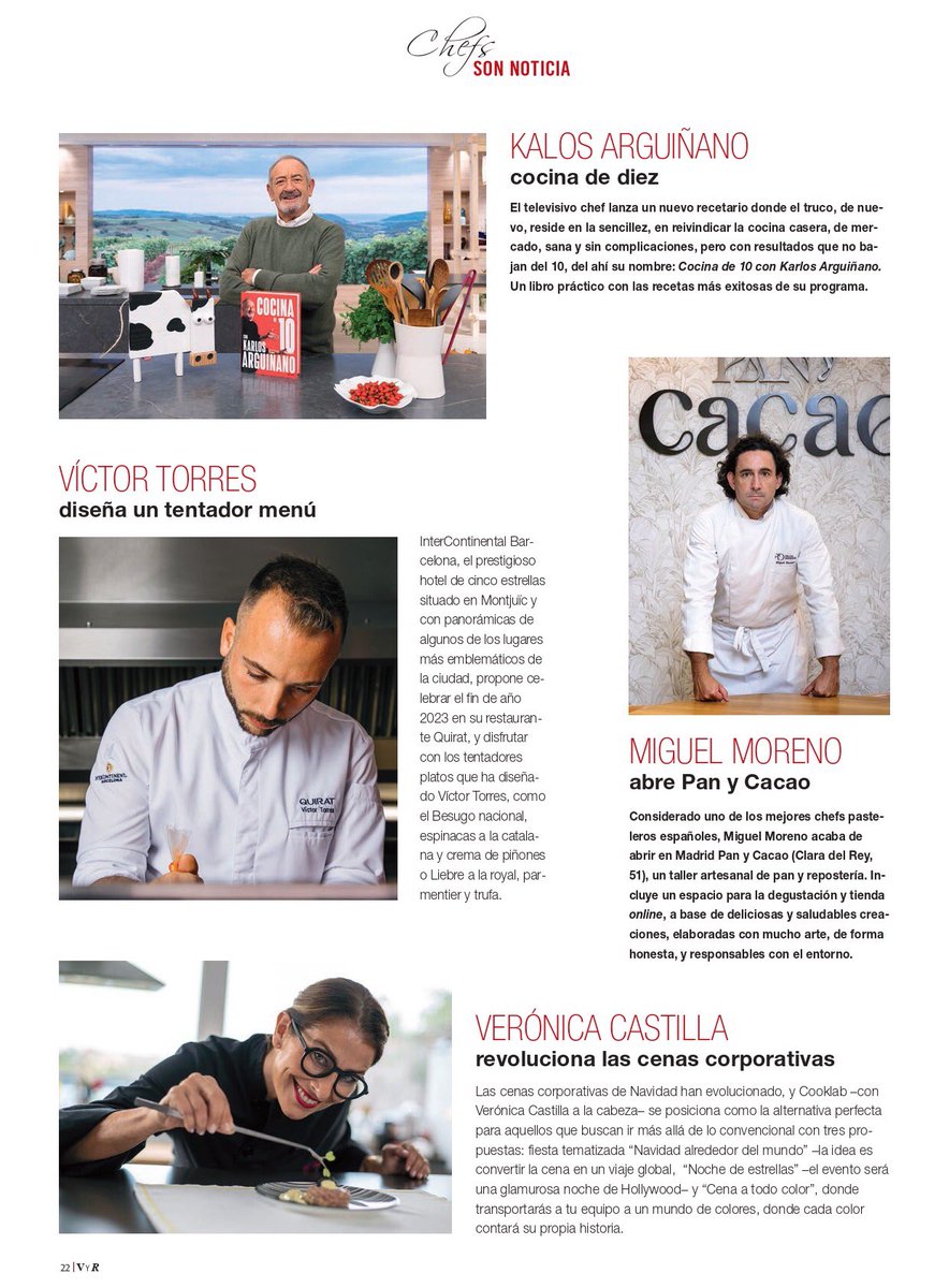 La #Navidad 🎄 ya ha llegado y Verónica Castilla, CEO de #Cooklab, encabeza las cenas corporativas más sofisticadas. Cenas que contarán sus propias historias con la temática más navideña posible. ¡No te lo pierdas en la versión print de la revista <a href="/revistavinos/">Vinos Restaurantes</a>! ❤️🌟