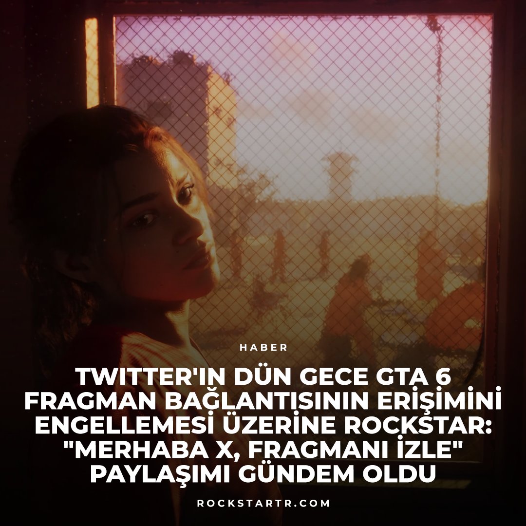 Twitter'ın GTA 6 fragmanının bağlantısını engellemesi üzerine Rockstar Games'in platforma fragmanı paylaşarak verdiği cevap: "Merhaba X, fragmanı izle" gündem ve gülünç konusu oldu.

#rockstargames #rockstar #GTAVI #GTA6 #x #twitter #GTA6trailer #GTA #GrandTheftAutoVI #VI