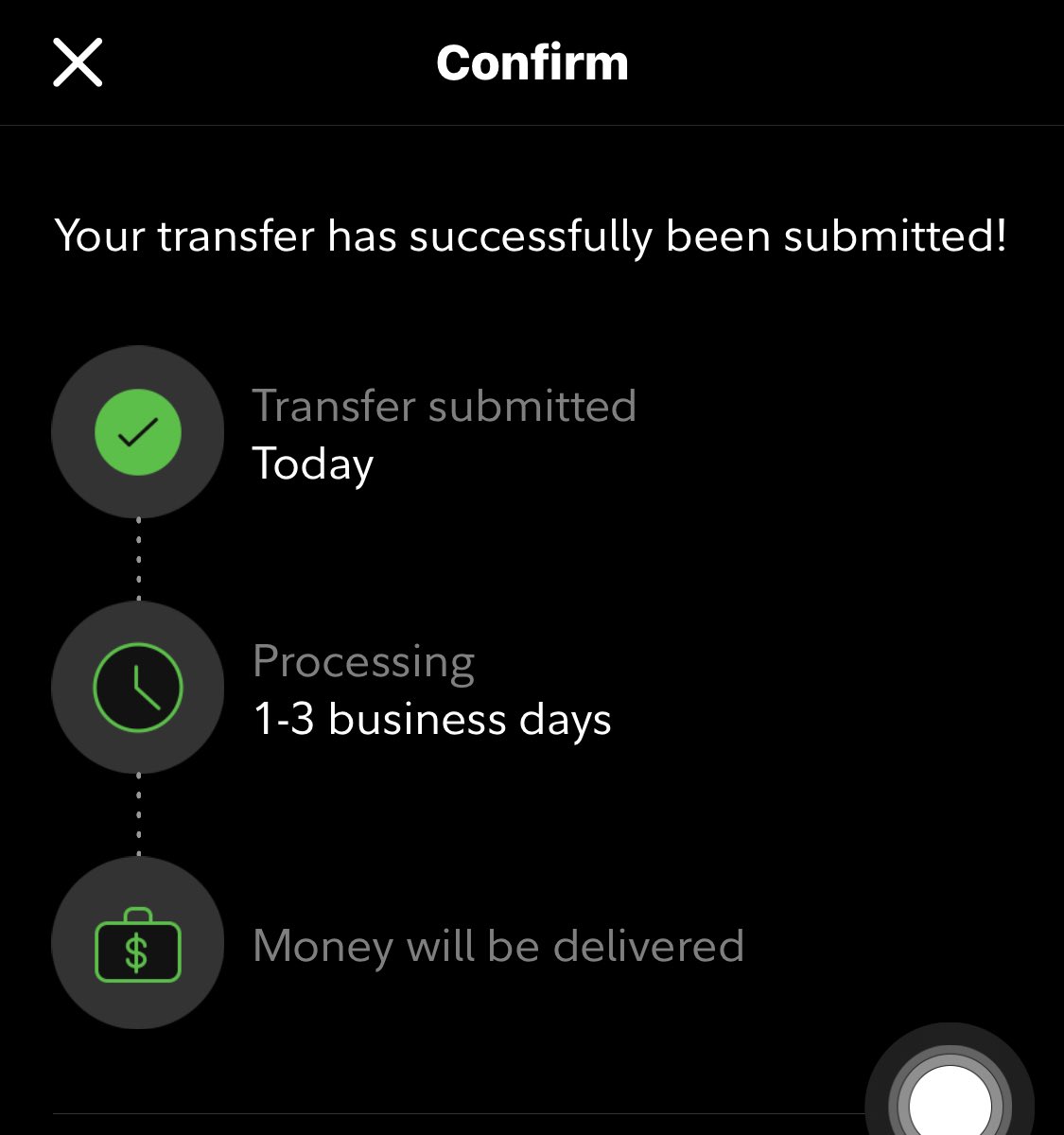 1-3 business days. What a joke #UpdateTheSystem