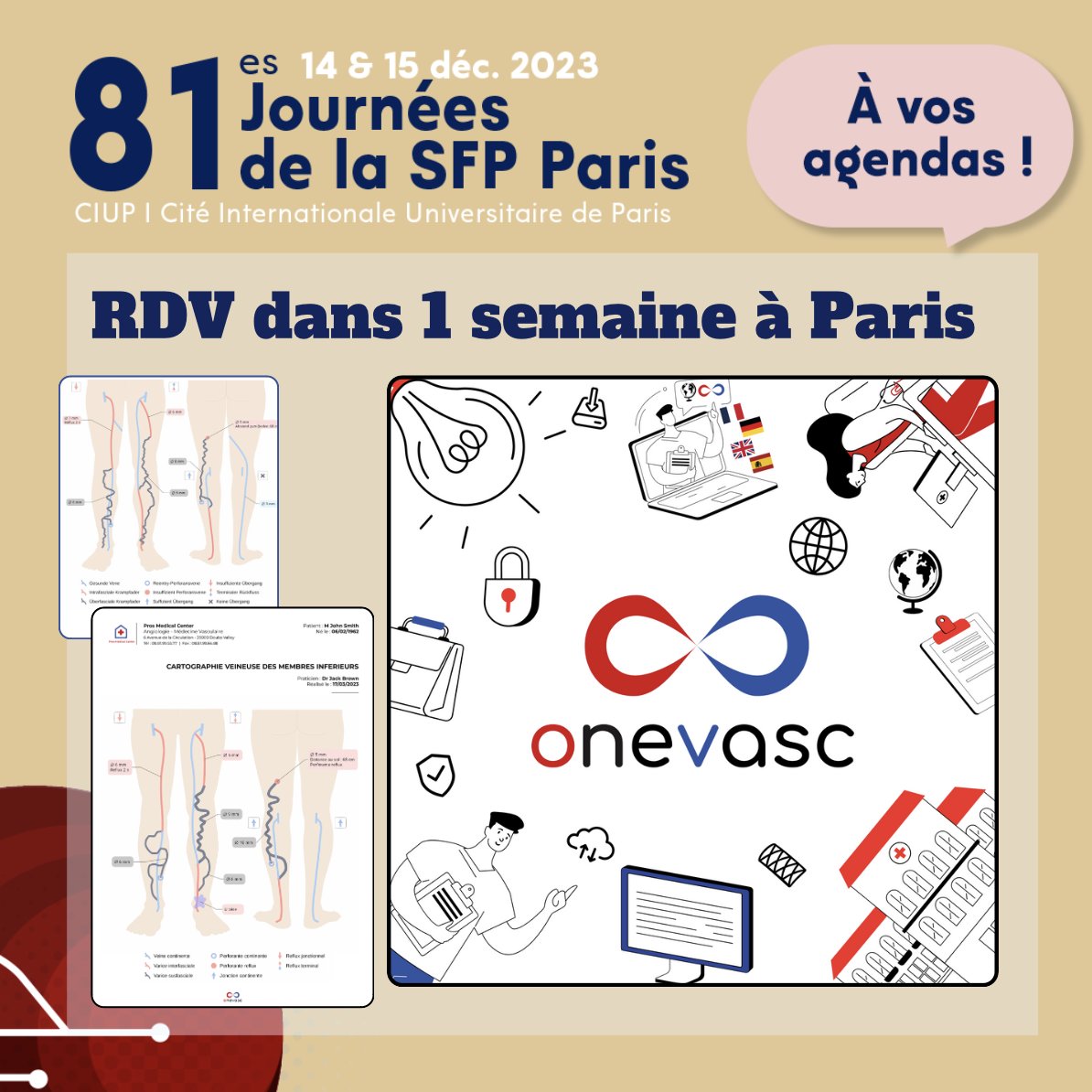 onevasc's tweet photo. 📣 Le compte à rebours est lancé, plus que quelques jours avant le Congrès de la @SFPhlebo 
Nous serons présents pour vous faire découvrir @onevasc qui va révolutionner vos schémas Vasculaires. RDV Stand 16 pour découvrir votre futur logiciel préféré !

#phlebologie #vasculaire https://t.co/athEDmCyL9