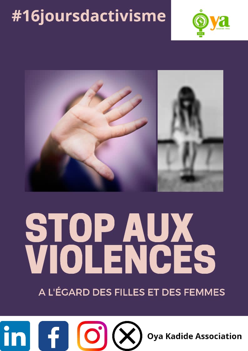 OYA KADIDE Association (@oyakadide) on Twitter photo Pas d'excuse!!!
Brisons le silence.
Mobilisons-nous pour faire porter nos voix...
Rejoignez-nous dans cette lutte...
#16joursdactivisme
#AmazonesEngagéesContreLesViolencesFaitesAuxFillesetauxFemmes
#OrangerLeMonde
<a href="/AFD_France/">Agence Française de #Développement (AFD) 🇫🇷 🇪🇺</a> Pas d'excuse!!!
Brisons le silence.
Mobilisons-nous pour faire porter nos voix...
Rejoignez-nous dans cette lutte...
#16joursdactivisme
#AmazonesEngagéesContreLesViolencesFaitesAuxFillesetauxFemmes
#OrangerLeMonde
<a href="/AFD_France/">Agence Française de #Développement (AFD) 🇫🇷 🇪🇺</a>