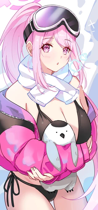 #ブルアカ #BlueArchive #ブルーアーカイブ   寒そうすぎるけどかわいい  水着エイミ