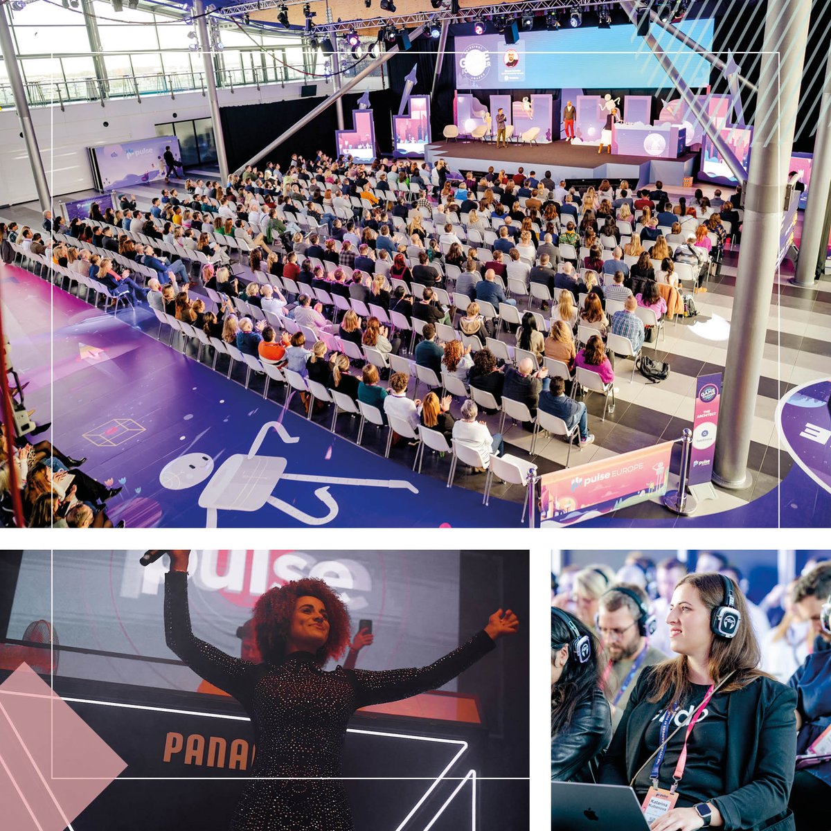 We helped <a href="/GainsightHQ/">Gainsight</a> to deliver their Pulse Europe event. Uniting 1300 global Customer Success profs. A chance for them to connect &amp; share exciting plans for the future with a little childlike joy thrown in. We created a futuristic universe where the sky was the limit.