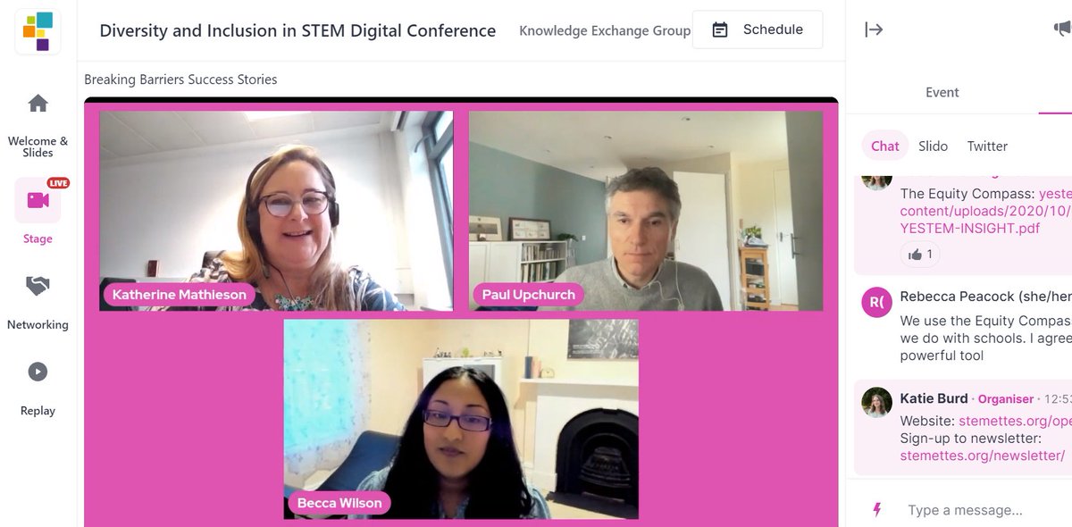 What an inspiring final session! It’s been great to hear from Paul Upchurch @ucl and Dr Becca Wilson @LivUni who have been sharing their personal stories and insights into their successful STEM careers. Thank you both for your honest insights, advice and guidance! #STEMwm