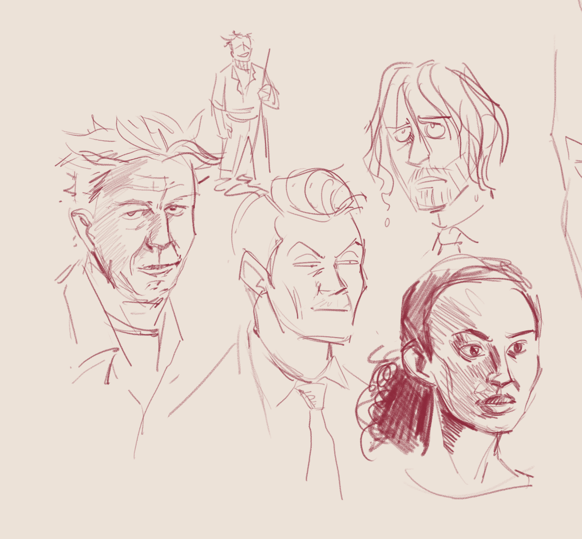 Just finished alan wake 2, loved it. maybe I'll work out how these faces work and draw something finished, or maybe I'll get distracted and play control again place your bets
