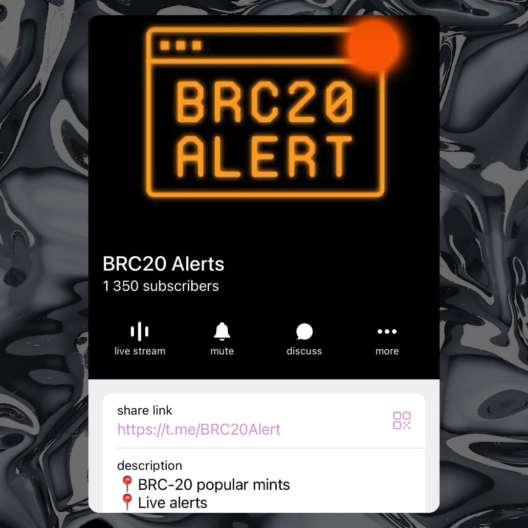 We’re growing fast 💨
Join to the #BRC20 devoted community 👉🏻 t.me/BRC20Alert