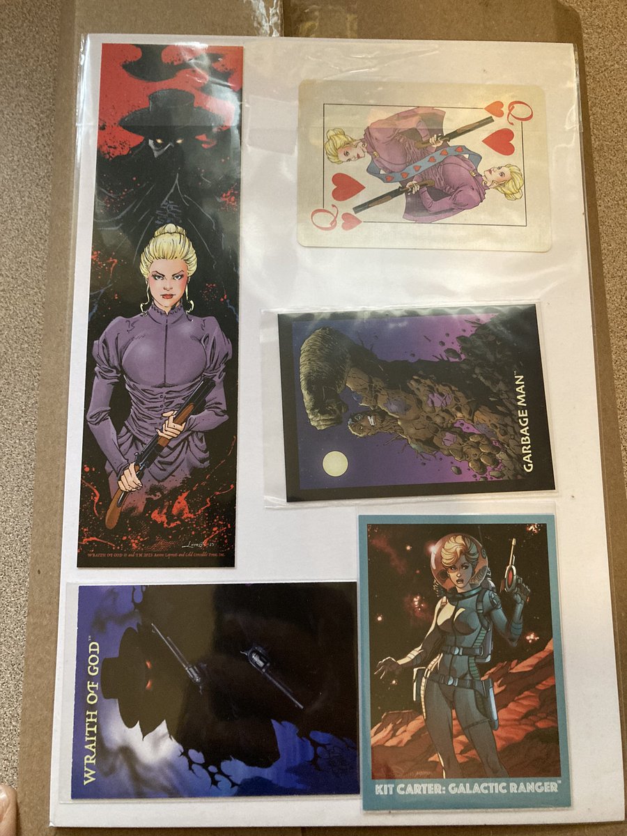 HellsSpawnWorld's tweet image. After weathering the immense shift in the weather and conquering many seas. I finally have my hands on what is sure to once again be the Greatest Book in ComicsGate #WraithOfGodBloodHunters by The One &amp;amp; Only @aaronlopresti !! I also managed to receive #GarbageMan. Books arrived
