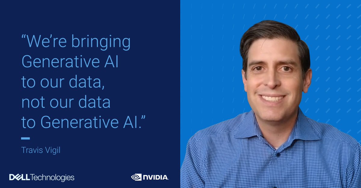 This just in! 🎬 🎥 Tune into the latest episode of #TalkingTechwithTravis to hear from our special guest Manuvir Das, VP of Enterprise Computing at @[3608πNVIDIAπnvidia] for a conversation around all things #GenerativeAI! #Iwork4Dell 📺 dell.to/3Tcz2Y4