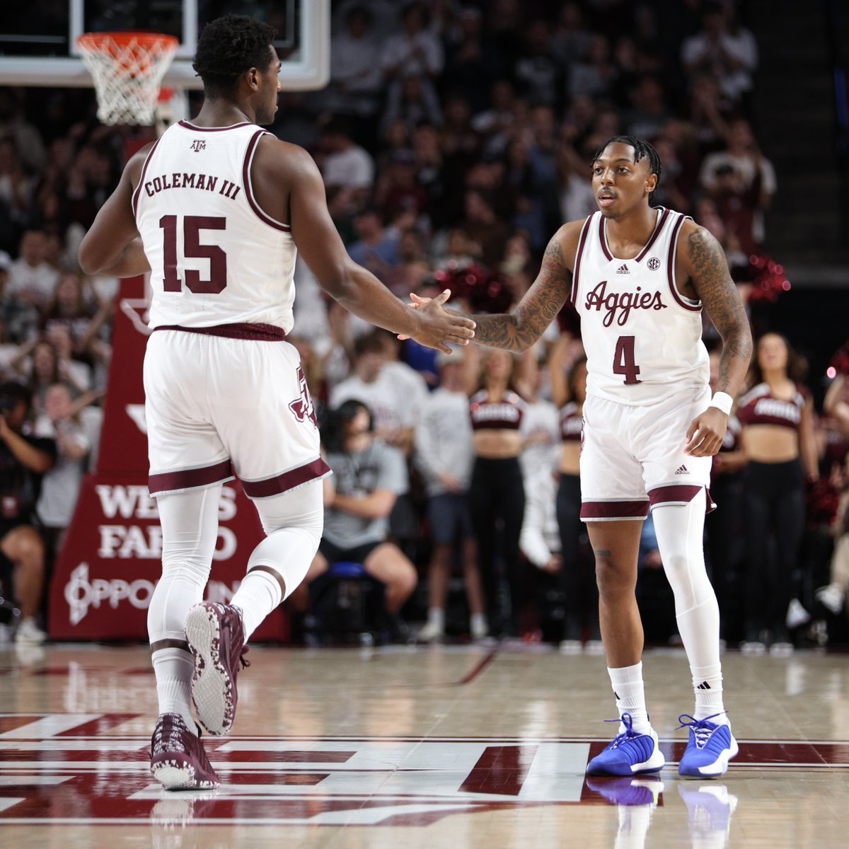 How about a little 🏀 BOGO this weekend at Reed Arena?! Show your 12/10 MBB 🎟️ at the ticket windows and get into the WBB game on 12/9 for FREE! 🔗 12thman.com/promotions