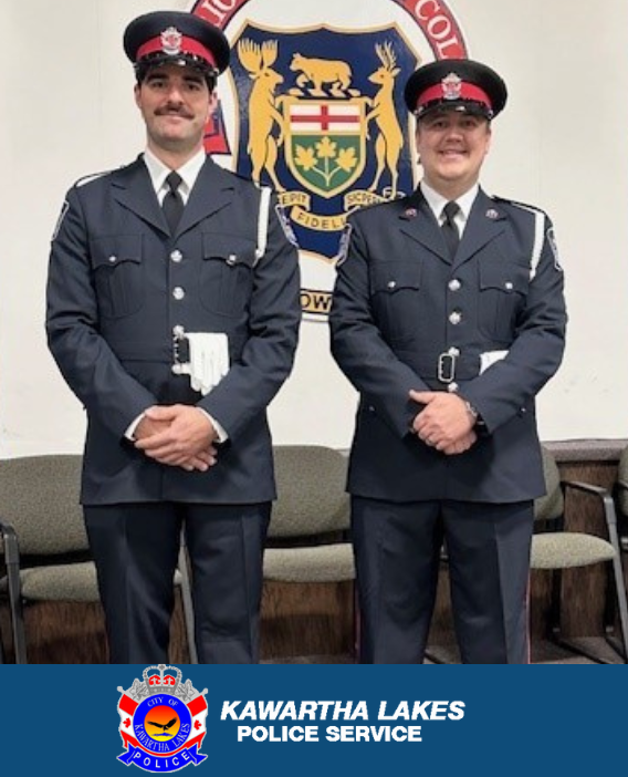 Yesterday over 450 recruits graduated from the Ontario Police College.  Please join us in congratulating Cst Baron and Cst Porter as they join the Kawartha Lakes Police team.