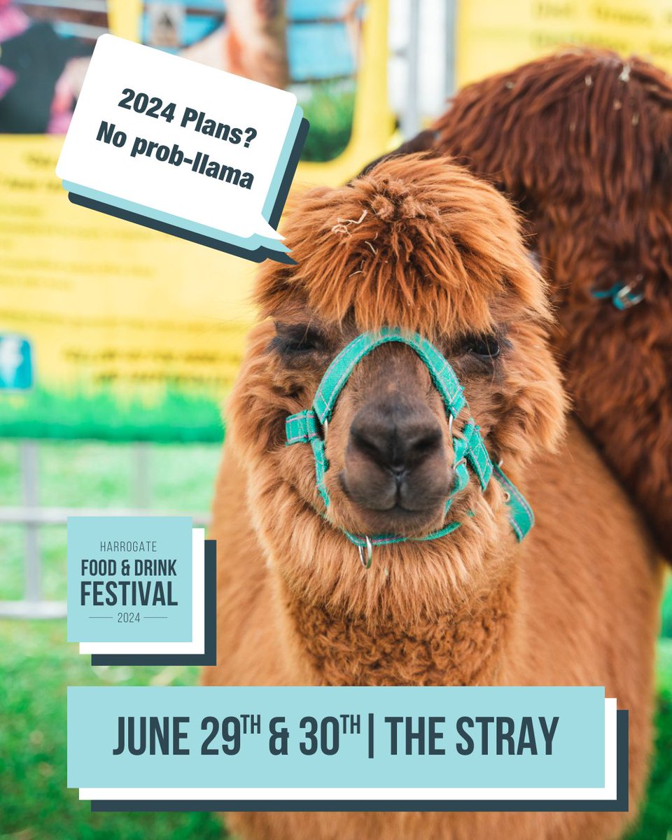 HARROGATE! 

We know it’s cold and miserable outside, but summer WILL come, so mark your calendars for June 29th & 30th 2024! 🥳 

The countdown begins until we return to The Stray...

Discounted early bird tickets are available now:
harrogatefoodfestival.com