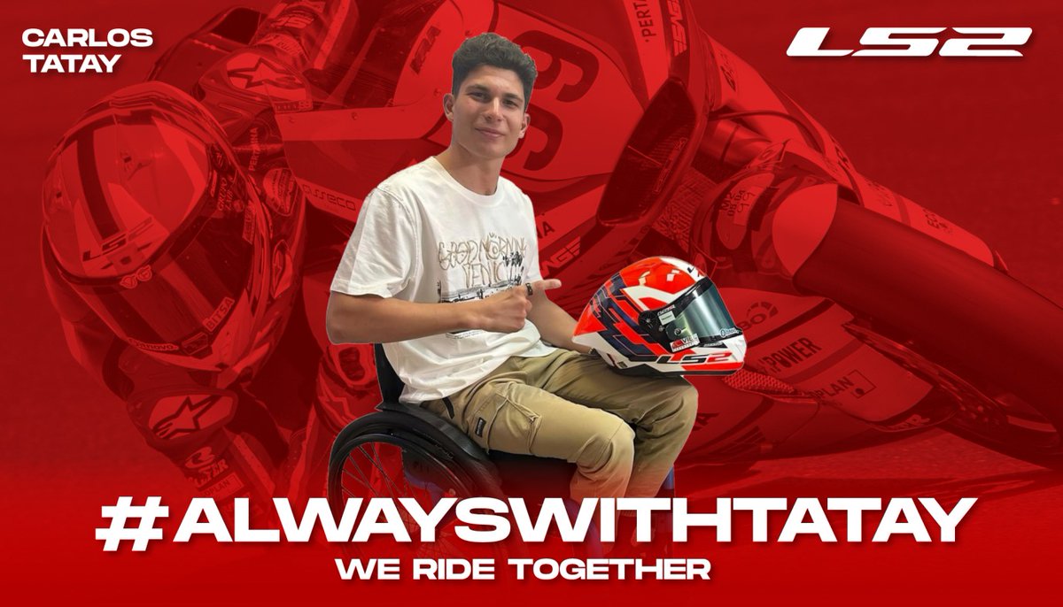 @LS2HelmetsES pone en marcha la iniciativa #AlwaysWithTatay para ayudar al piloto valenciano @carlostatay99 | bit.ly/3NiRf2q