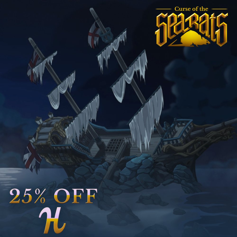 Curse of the Sea Rats is 25% OFF at the Better together sale of Humble Bundle store until December 11th! Because going on pirate adventures is even more fun with friends 💪 Get a crew of up to 4 pirates and have fun ✌

🔗 es.humblebundle.com/store/curse-of…
