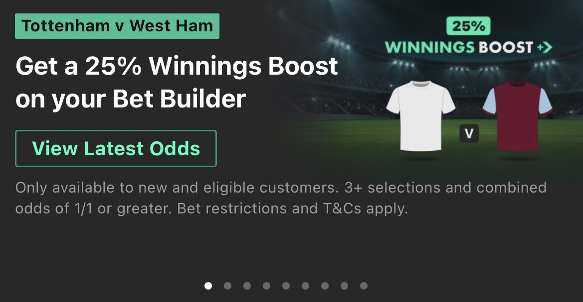 ValueBetSpotter's tweet photo. 😍 Spurs vs West Ham tonight! 

We’ve found a mega value bet builder. 

350+ LIKES ❤️ if you’re ready! https://t.co/NjtmVQeK8L