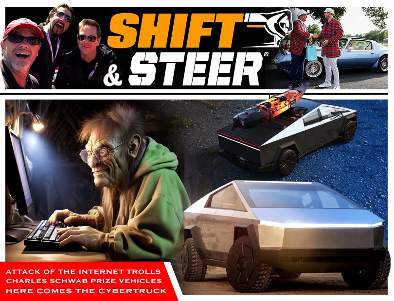 It’s time for episode 415 of the #shiftandsteerpodcast this week @bradley_fanshaw and <a href="/motorator/">motorator</a> talk about the #cybertruck #trolls and free cars.
<a href="/shiftsteermedia/">Shift and Steer</a> 
.
#cars #racing #trucks #tesla #pgagolf