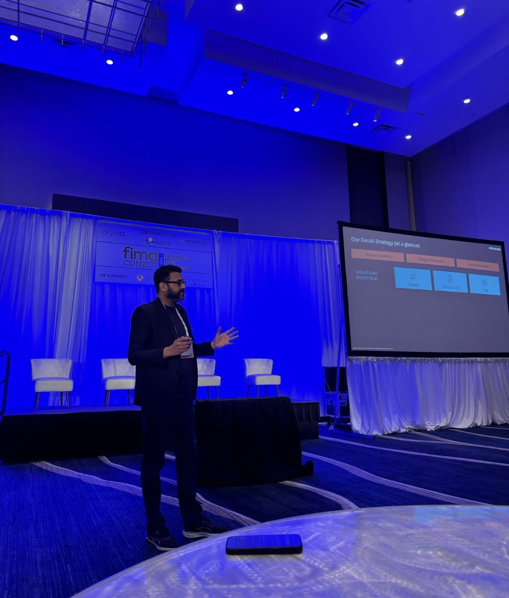 HexawareGlobal's tweet image. Today's the day! Hexaware takes the stage at #FIMA Connect 2023 with our session, "Tensai® for #GenAI: Secure Your Generative #AI API Calls." Join us, be part of the AI security revolution, and empower data management in financial services! bit.ly/3tcCjfq
@jamirsavla