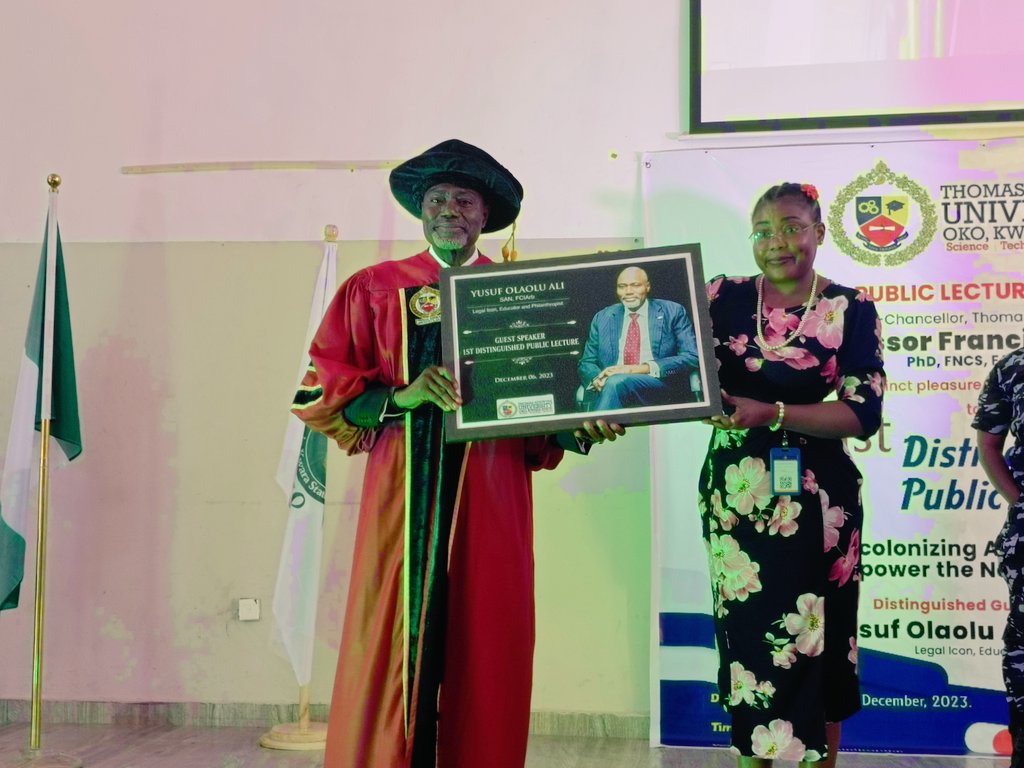UnilorinNGR's tweet photo. Congratulations to the Founder and Chancellor of the university, Engr. Johnson Adewumi, the Vice Chancellor, Prof. Francisca O. Oladipo, staff, and students of Thomas Adewumi University, on this remarkable feat!

#BetterByFar🎓
#KU8
@tau_university https://t.co/4qPn2Wyj7m