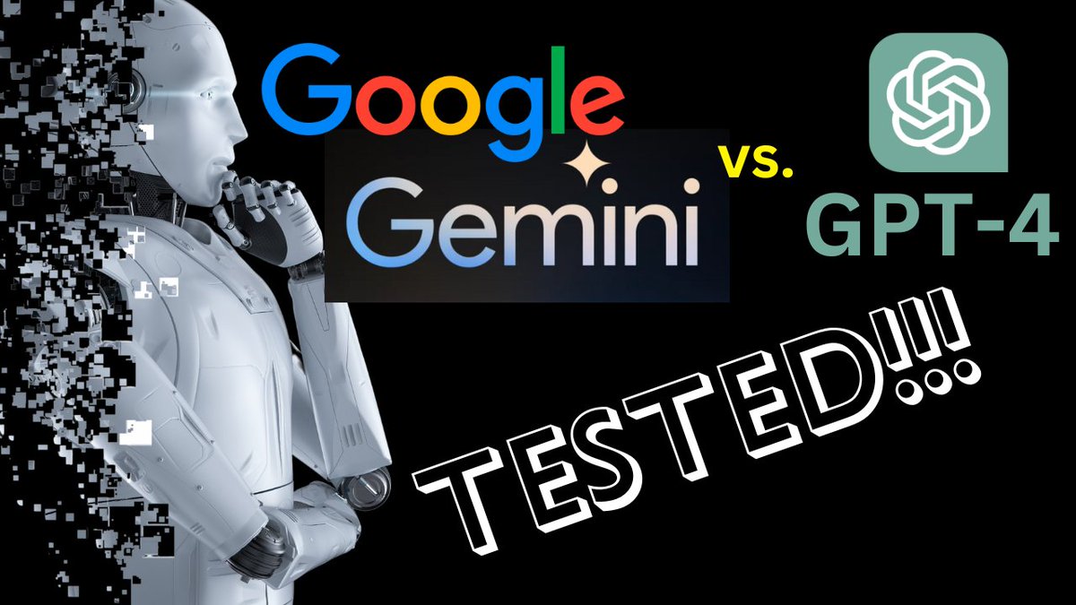 I tested Google's Gemini Pro vs GPT-4 in various examples.
GPT-4 is still better in most cases with my prompting.
Everyone is reporting on the published benchmarks but those use Gemini Ultra and might also need specific prompt.
#Gemini #googlegemini #GPT4

youtu.be/cHXcRO6djJ8