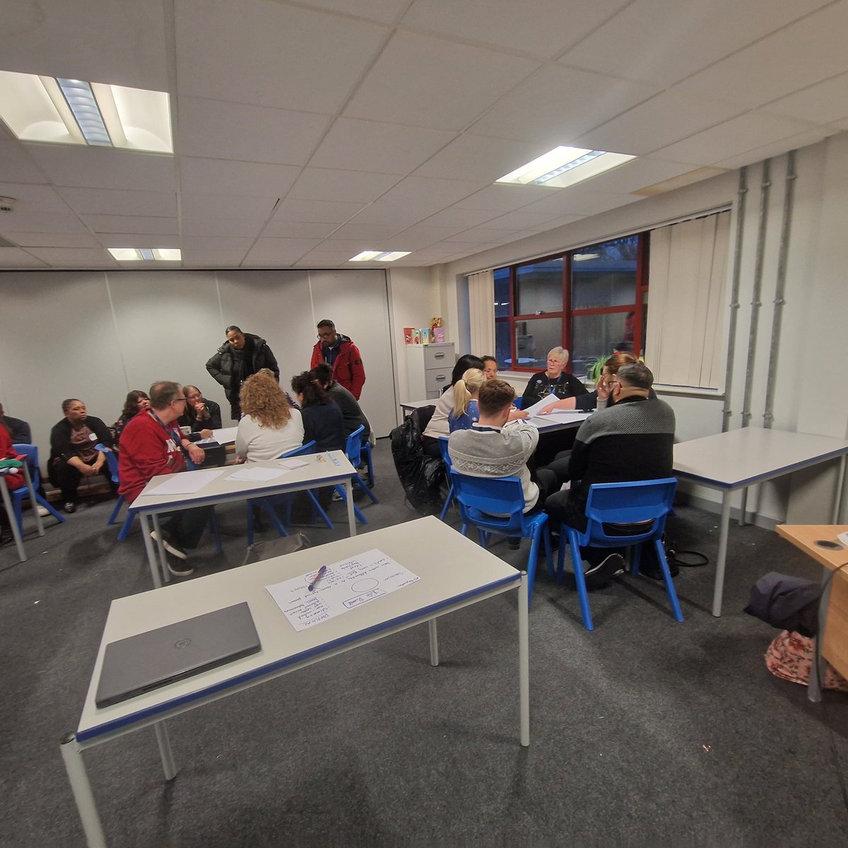 elmtreeacademy's tweet photo. Fantastic conversations going on @AlbrightCentre @PrimrosePRU during info dumping re neuroaffirmative practice and autistic experience. Thank you for having me! @elmtreeacademy @VicAcademies https://t.co/0rrQTbYXUd