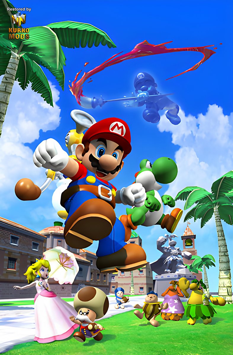 Markus_Kurko's tweet photo. Super Mario Sunshine, 2002 https://t.co/86EhmGxuOC