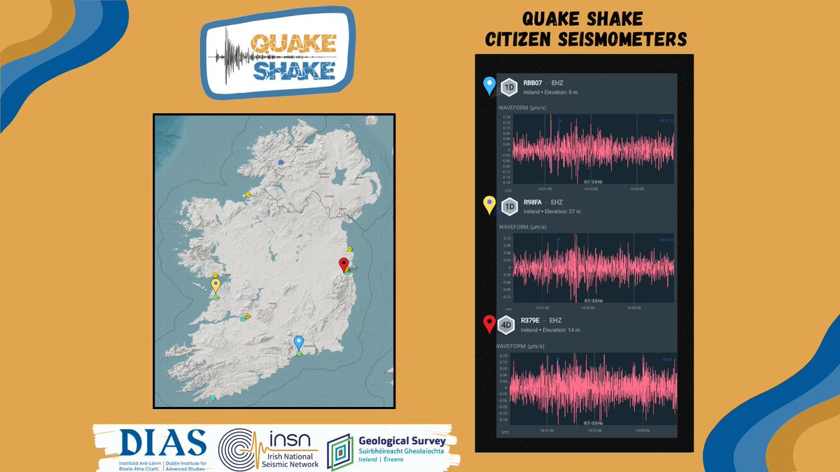 A magnitude 7.6 #earthquake in Mindanao, Philippines recorded by our citizen @raspishake seismometers based in Ireland. 〰️  
#QuakeShake 
#QuakeShakeUpdate
#IrishCitizenSeismometers 
#DIASDiscovers