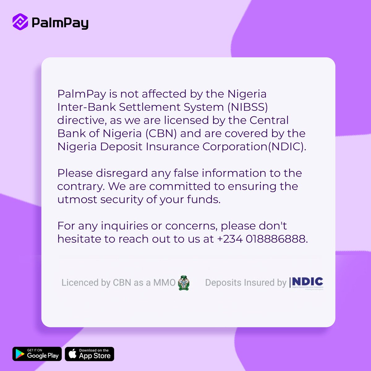 PalmPay Nigeria tweet media