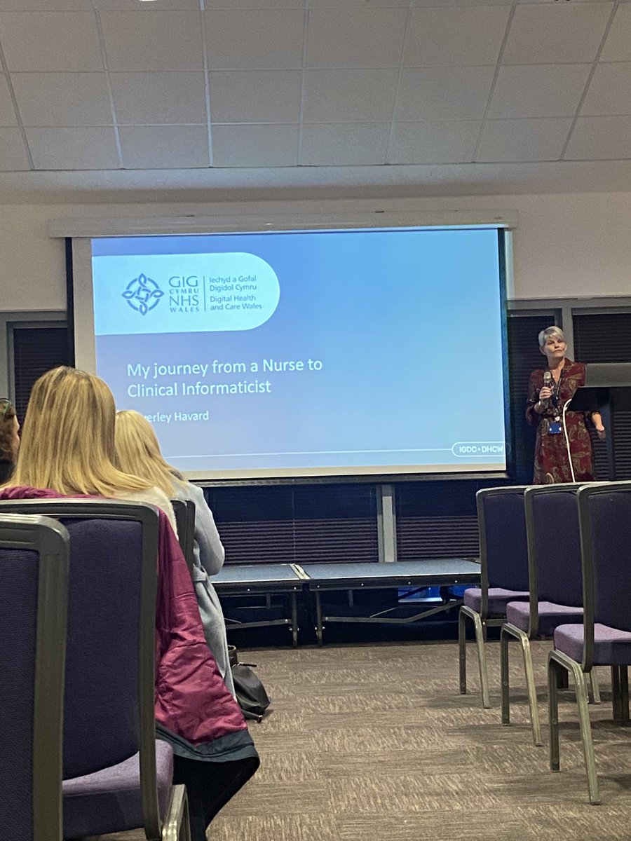 ghowalker's tweet photo. Great day today at @HEIW_NHS conference on empowering and embracing digital transformation.
Great to also hear the journeys of @beadle_fran &amp; @HavardBeverley &amp; the digital N&amp;M work ongoing across Wales. 
HEIW are also running the conference in N Wales on 12/12 #digitalnursing https://t.co/RrHkK5ay1r