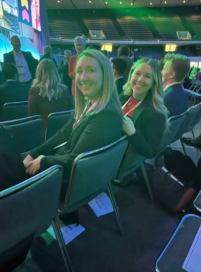 Please give a HUGE round of applause for Campbell University fourth year Doctor of Pharmacy students Olivia Hill &amp; Kaysey Gilchrist as their team was a top 10 finalist in the 28th Annual ASHP National Clinical Skills Competition in Anaheim, California! 🥳🐪🥼💊🧡