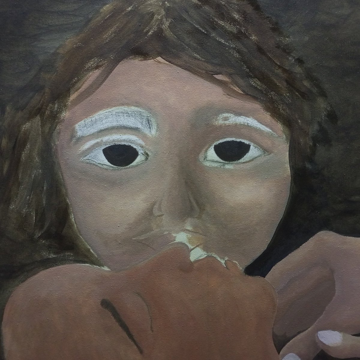 Hassaan764's tweet photo. I can't finish this, I can't paint any detail to it. I'm too traumatized thinking of the 20K+ Gaz@ns incl. 7K+ children who might be reduced to mere numbers if we lose G@za completely to the Zi0nist regime

I shall speak for Pales4ine even if world doesn't #GenocideinPalestine https://t.co/qVU0eVZ1JK
