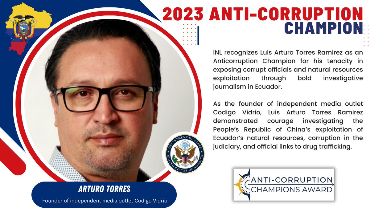 YLAINetwork's tweet image. Congratulations to honorees Arturo Torres from Ecuador, and Annette Planells from Panama! #ACCA2023 —