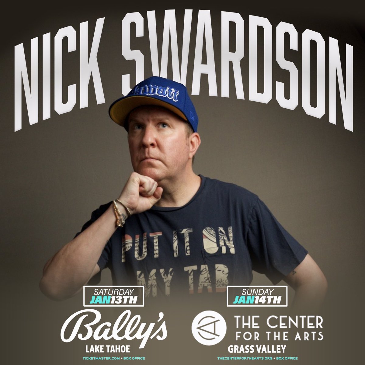LateNiteBilly's tweet photo. @NickSwardson live in Lake Tahoe on 1/13 and in Grass Valley, Ca on 1/14 for MLK Weekend! Tix at https://t.co/xskdB46wcT https://t.co/gem5TW0JEh