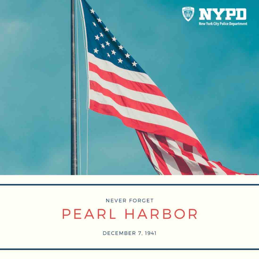 Please join us in taking a moment of silence at 12:55 PM on this 82nd anniversary of the attacks on #PearlHarbor in honor of the 2,403 lives lost serving our country. We vow to #NeverForget their legacy and their sacrifice.