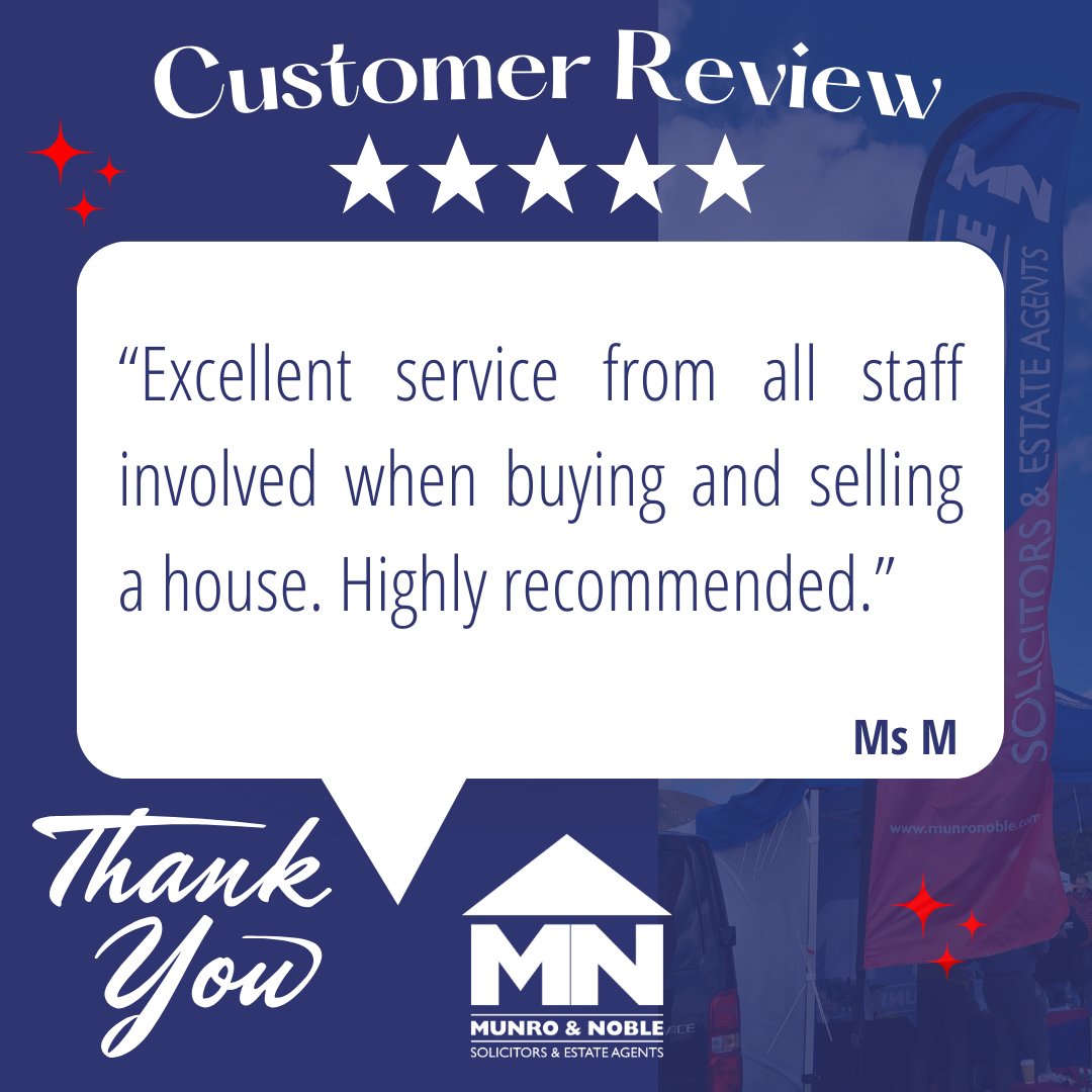 We greatly appreciate the positive feedback we have received. Thank you for your continued trust in our services. #Thankyouthursdays #munronoble