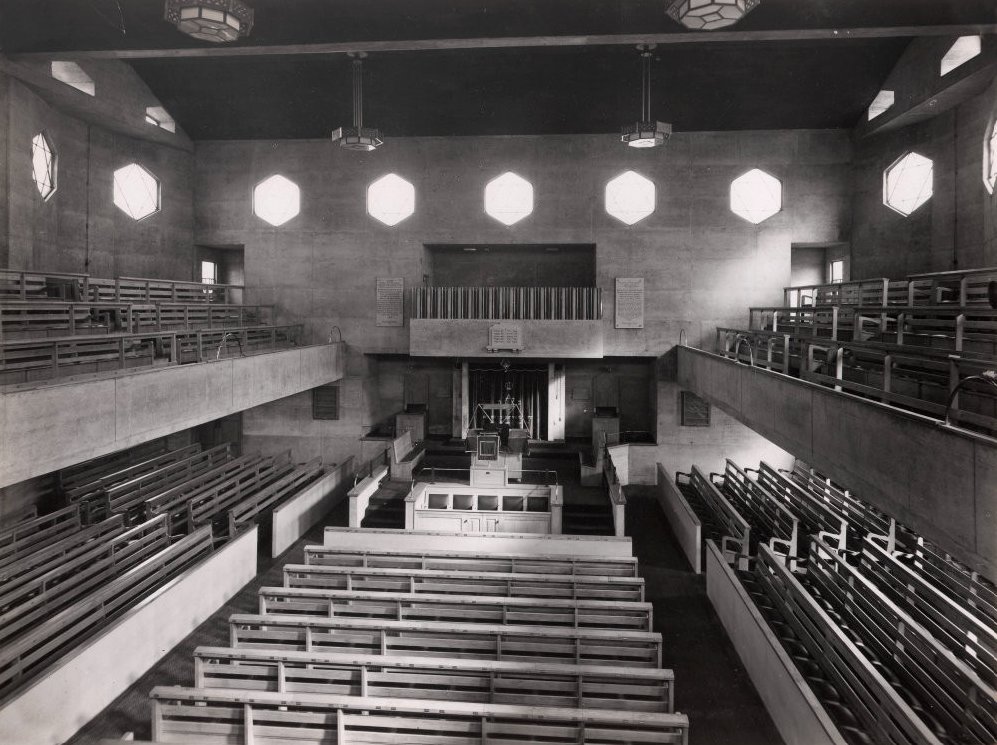 Happy Hannukah to all our members, colleagues and friends who celebrate 🕎 📷 United Synagogue, Parkside, Dollis Hill, London (#RIBACollections)