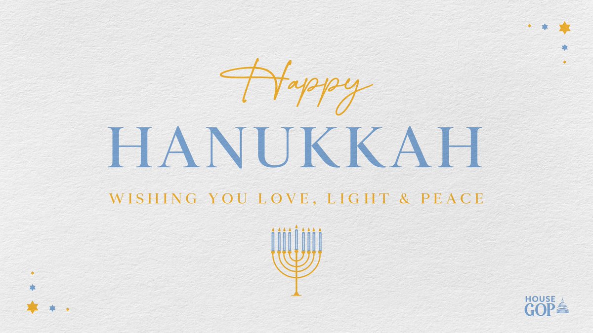 Wishing all of our Jewish friends a happy #Hanukkah and Chag Sameach. May your Festival of Lights be filled with peace and hope.