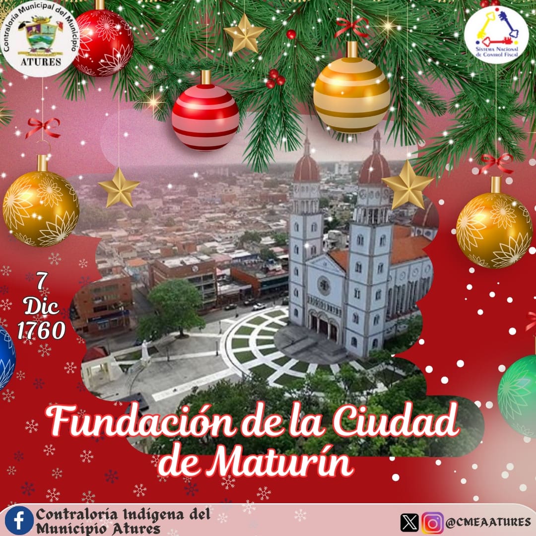 #TalDíaComoHoy | 7 Diciembre de 1760,  es fundada la Ciudad de Maturín,  por el fraile Capuchino Lucas de Zaragoza como Pueblo de misión de indígenas Guaraunos. Esta Ciudad ha cobrado auge en los últimos años como consecuencia de la actividad petrolera en sus cercanías.