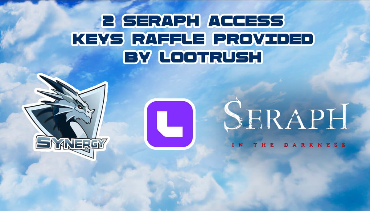 🎉Giveaway of 2 access keys to <a href="/Seraph_global/">Seraph</a>, provided to our community by the LootRush team.

The <a href="/LootRushGames/">LootRush - rent items, buy/sell gaming coins</a> team has provided our community with 2 access keys for Seraph, and we will be giving them away to you!

Participation conditions:

1. Like + retweet this post
2.