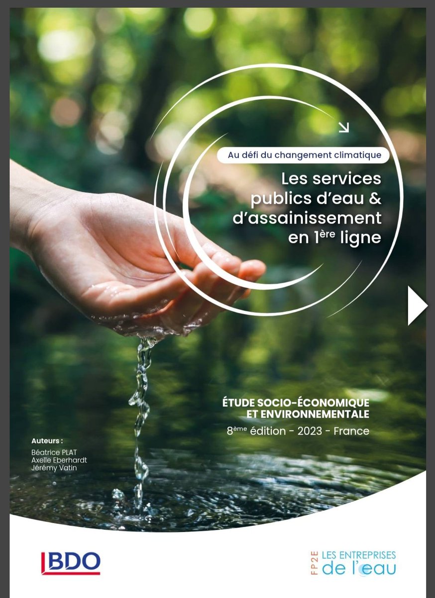 💧 Pourquoi l'eau du robinet va coûter de plus en plus cher 
▶️ Étude <a href="/BDOFrance/">BDO</a>-<a href="/fp2e_/">FP2E - Fédération des Entreprises de l'Eau</a> 2023)
" Vous allez sans doute payer votre eau du robinet de plus en plus cher dans les mois et années à venir. C'est la conclusion de la FP2E  ...
linkedin.com/posts/audouin_…