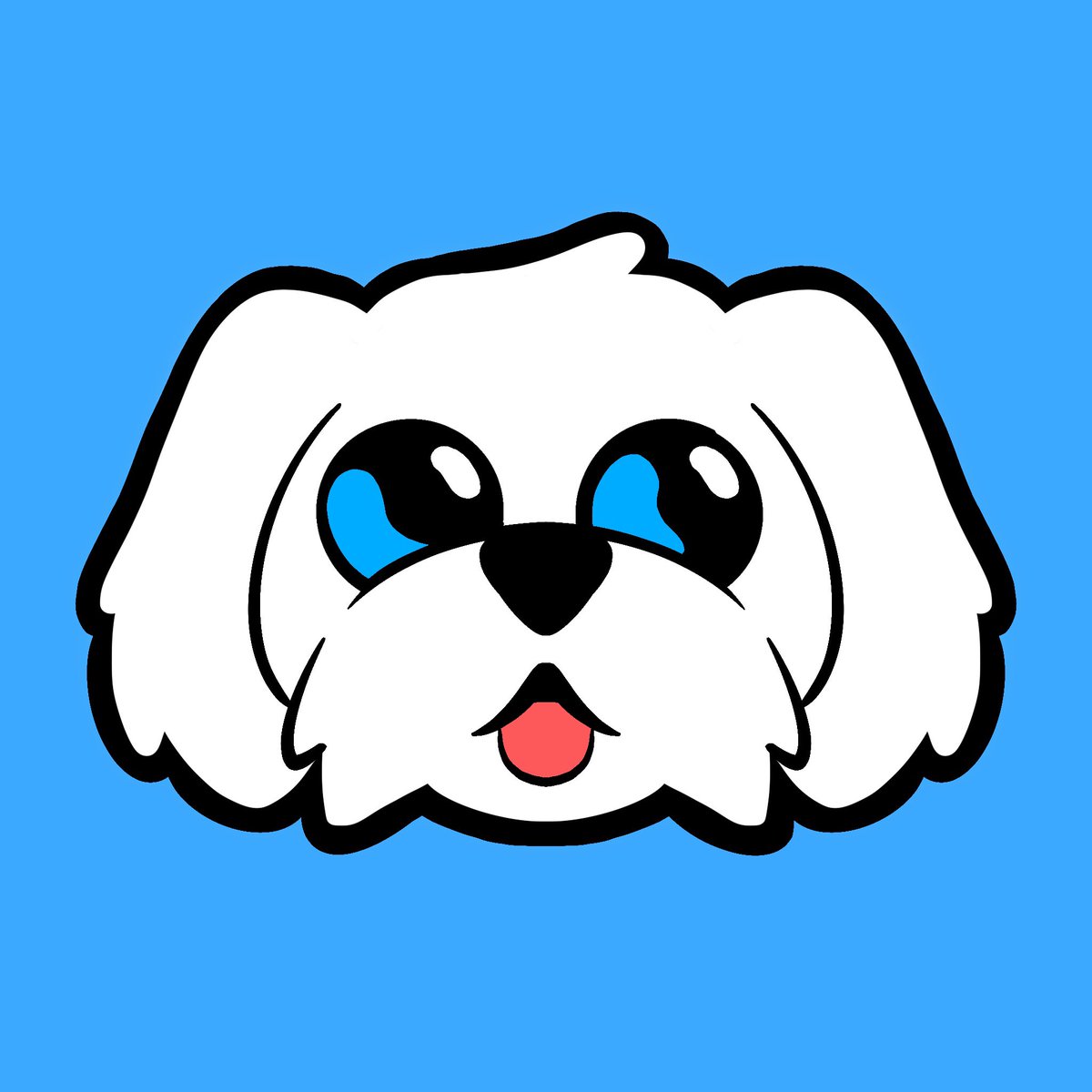KHZSTUDIO's tweet photo. Let’s use the iconic Bodoggo as out reference:

- We keep the same silhoutte
- Make it front facing
- Match the eye colors to the Nifty brand blue
- Remove shadows/highlight- 
- Add a thicker stroke around the face  to make it pop!

And…BAM! Better profile pic! https://t.co/pqhduSOFxS